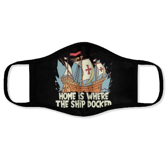 Columbus Day 1492 Face Masks