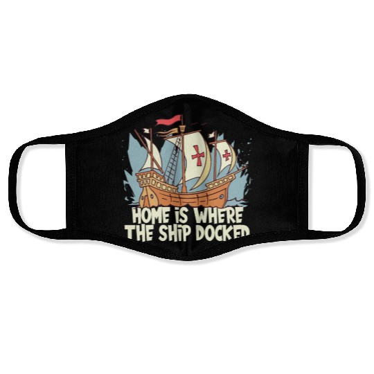 Columbus Day 1492 Face Masks