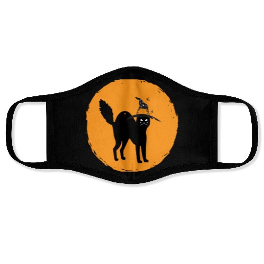 black cat best Halloween scary Face Masks for Women