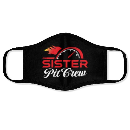Sister Pit Crew Face Masks