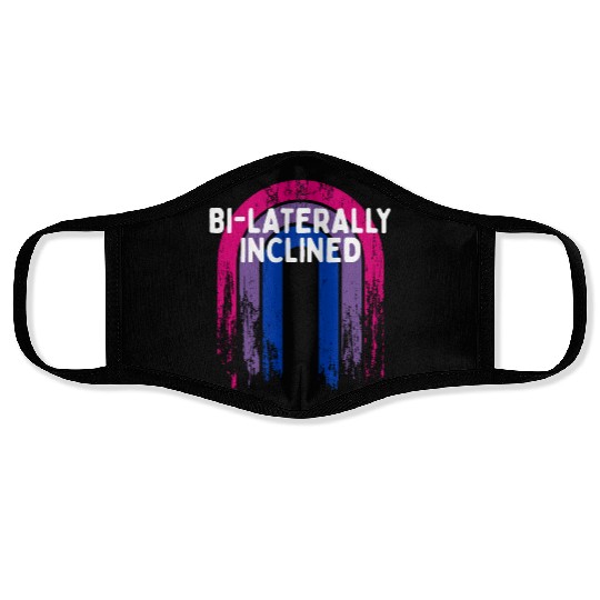 Bi-Laterally Inclined Bisexual LGBTQ Bi Pride Face Masks