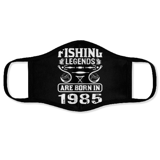 Fishing Legends Are Born In 1985 Face Masks