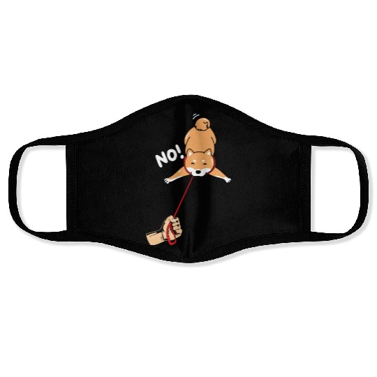 Shiba Inu Japanese Dog Lover Puppy Paw Love Face Masks