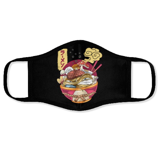 Ramen Mushroom Face Masks