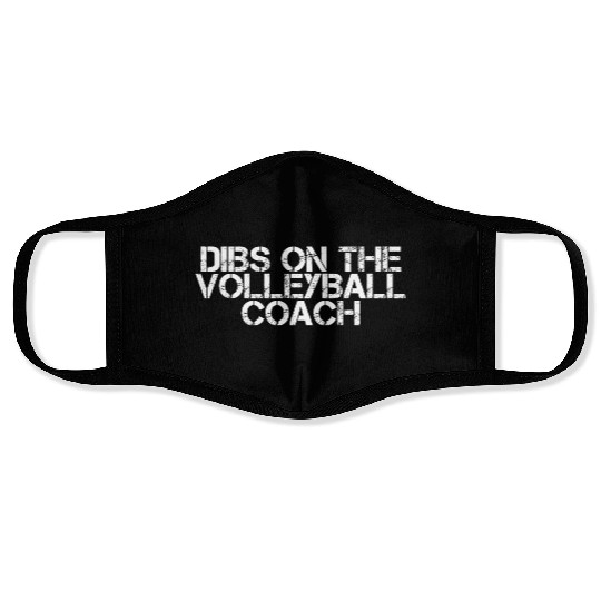 Dibs On The Volleyball Coach 2 Face Masks