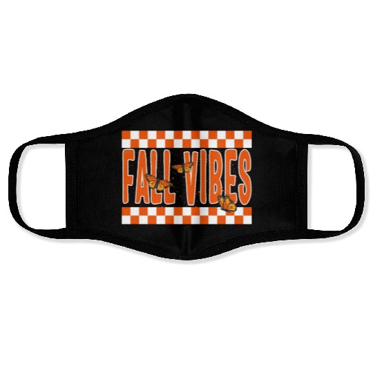 Halloween Theme Fall Vibes Coffee Lover Mug Gift, Face Masks