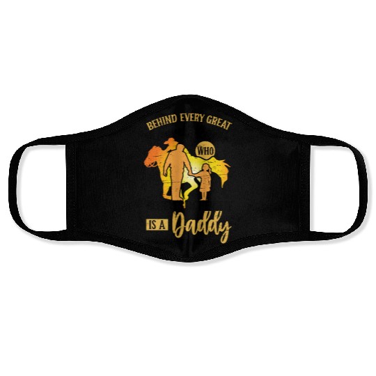 Barrel Racing Dad Rodeo Equestrian Horse Barrel Face Masks