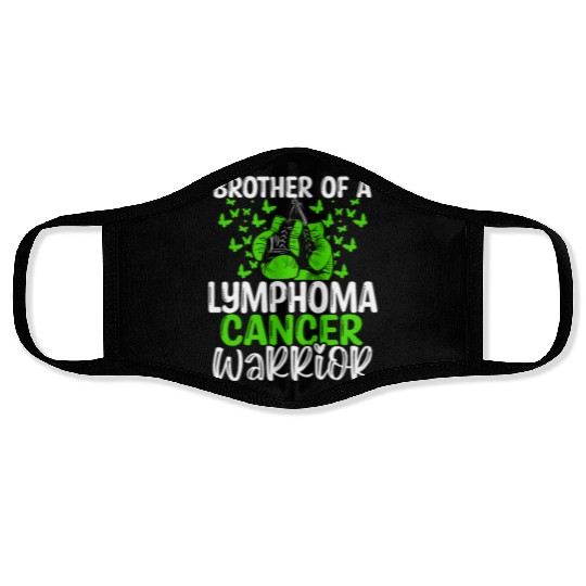 Lymphoma Cancer Awareness Brother Twins Sibling Face Masks