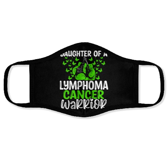Lymphoma Cancer Awareness Month Daughter Face Masks