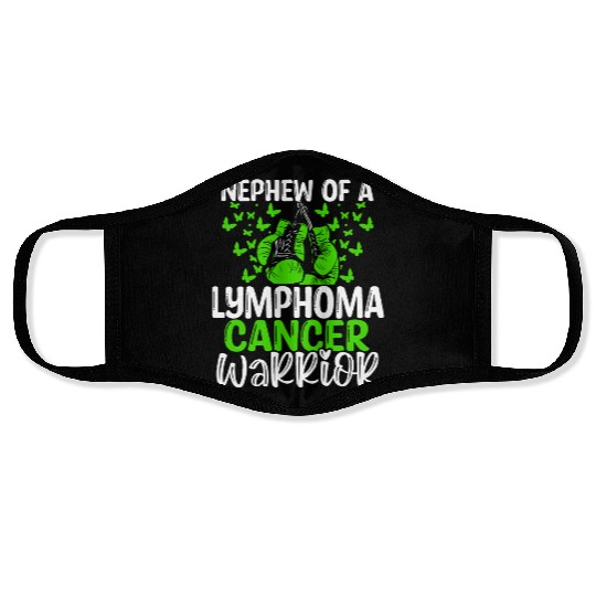 Lymphoma Cancer Awareness Nephew Aunt Uncle Face Masks