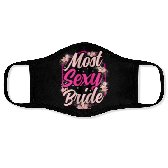 Most Sexy Bride Bachelorette Party Cute Wedding Face Masks
