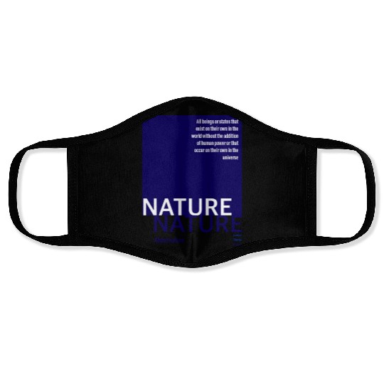 About nature-navy Face Masks