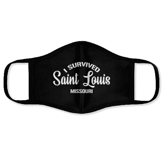 I Survived Saint Louis Moving From Missouri Face Masks
