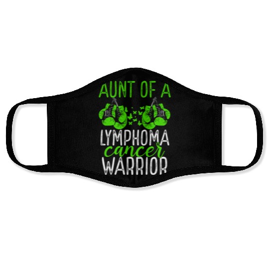 Aunt Lymphoma Cancer Awareness Niece Nephew Face Masks
