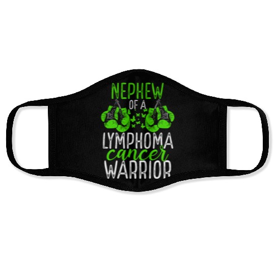 Nephew Lymphoma Cancer Awareness Aunt Uncle Face Masks