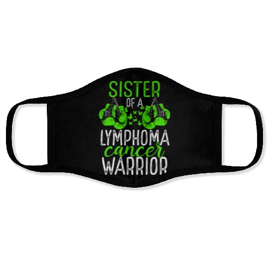 Sister Lymphoma Cancer Awareness Sibling Twin Face Masks