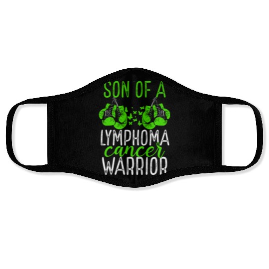 Son Lymphoma Cancer Awareness Month Ribbon Face Masks