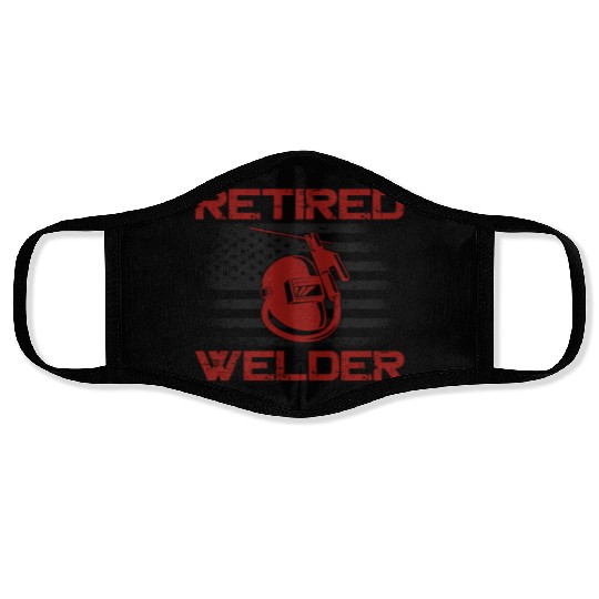 Welder Welding Retirement Vintage Face Masks