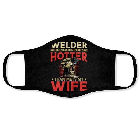 Welder Welding Husband Wife Face Masks