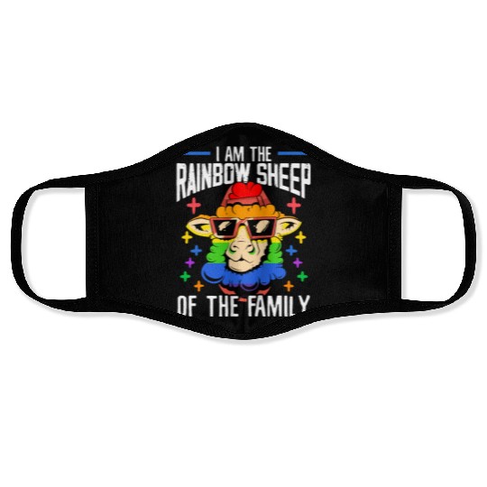 I Am The Rainbow Sheep Of The Family Pride Month Face Masks