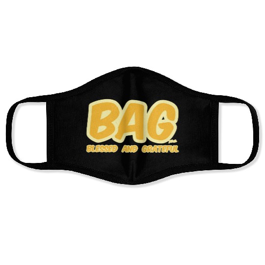 BAG Blessed And Grateful Face Masks