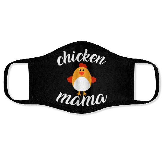 Funny Mothers Day Chicken Mom Farmer Face Masks