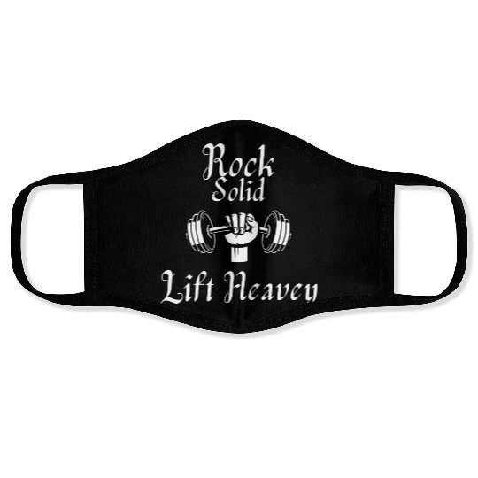 Rock Solid (Gym/weightLlifting) Face Masks