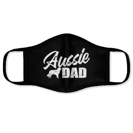 Aussie Dad Australian Shepherd Dog Pet Face Masks