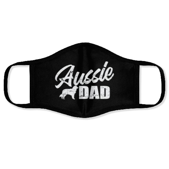 Aussie Dad Australian Shepherd Dog Pet Face Masks