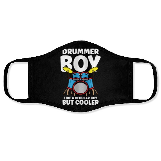 Drummer Drums Music Drum Set Drumming Face Masks