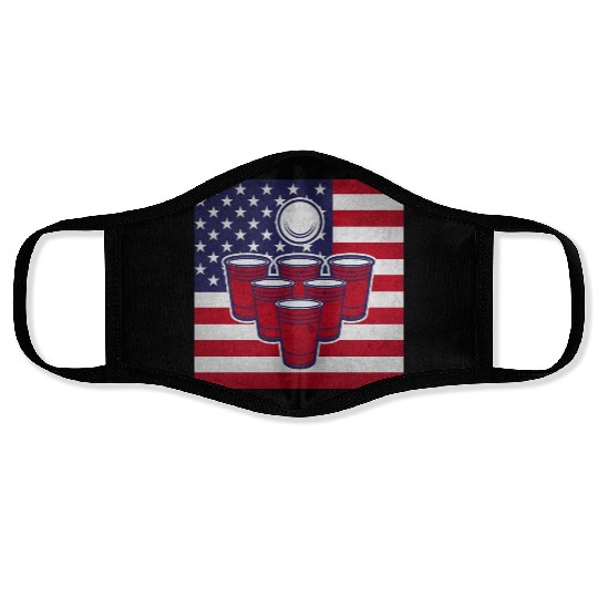 Beer Pong Face Masks