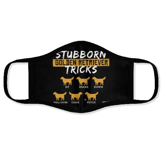 Golden Retriever Lover Funny Idea 4 Dog Fans Face Masks