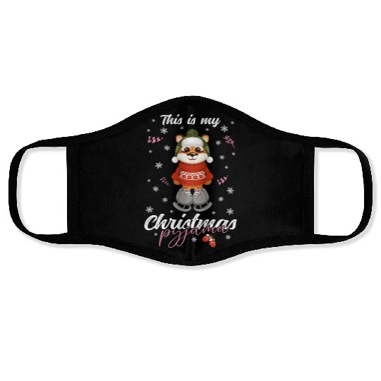 Winter Christmas Pyjama Tiger Face Masks