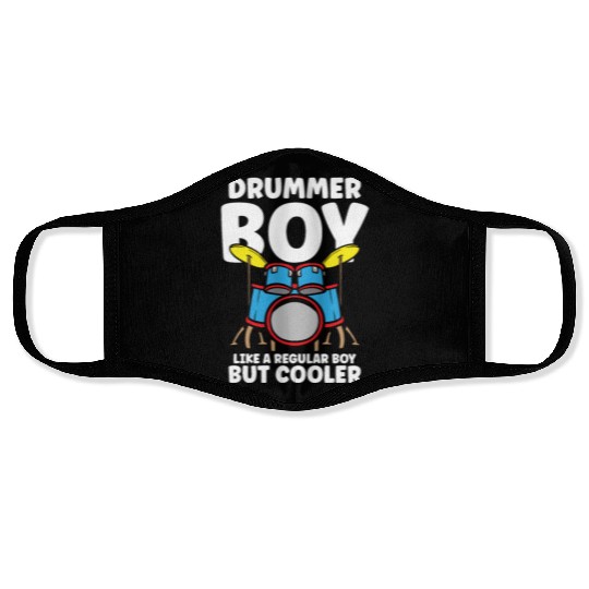 Drummer Drums Music Drum Set Drumming Face Masks