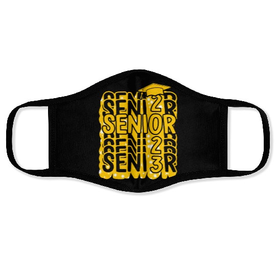 Graduation Face Masks, Senior Class Of 2023 Gift End