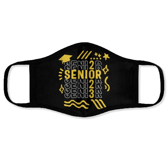 Graduation Face Masks, Senior Class Of 2023 Gift End