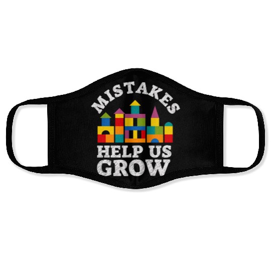 Mistakes Help Us Grow Back To School Motivational Face Masks