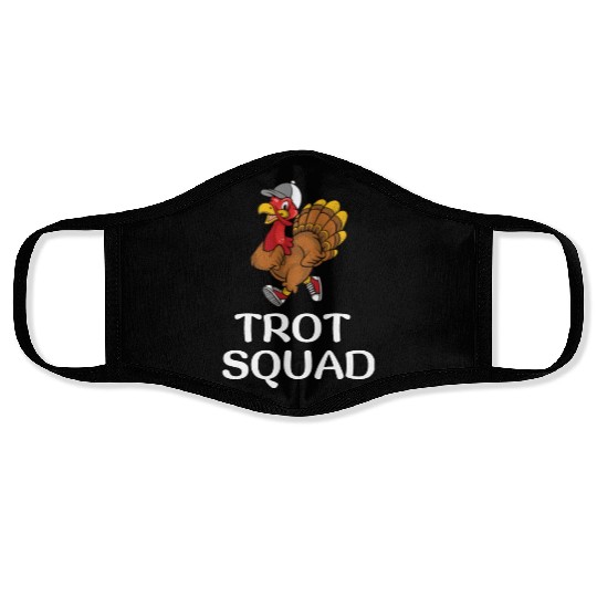Thanksgiving Running Turkey Trot Squad Face Masks