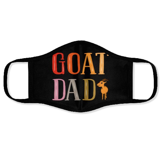 Goat Dad Goat Lover Face Masks