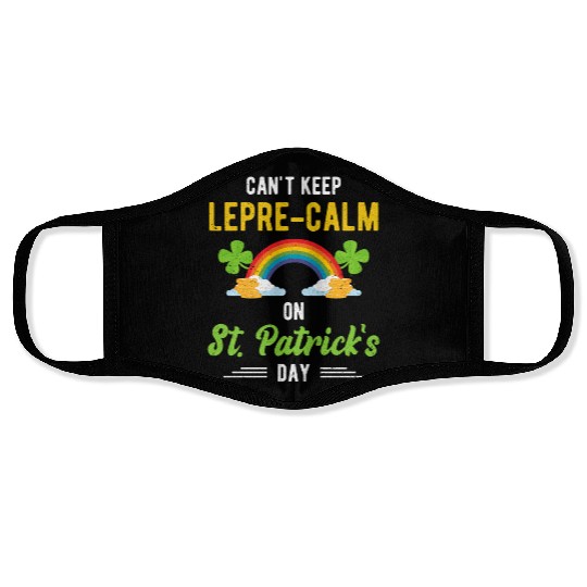 Funny St. Paddy Shenanigans Can't Keep Lepre-Calm Face Masks