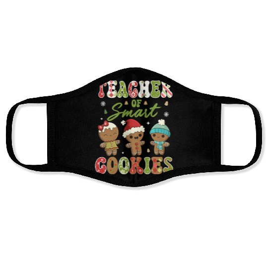 Teacher Smart Cookies Christmas Face Masks