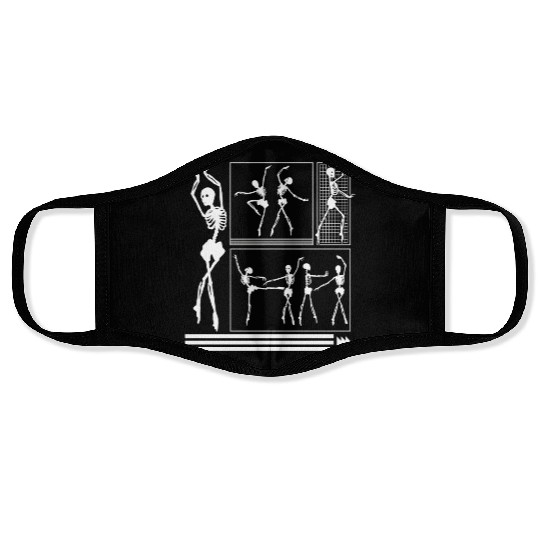 Halloween Face Masks, Skeleton Dancing Ballerinas