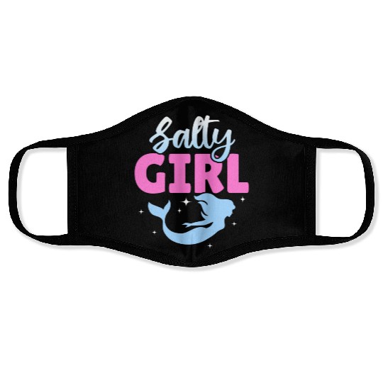 Girl Salty Mermaid Lover Face Masks