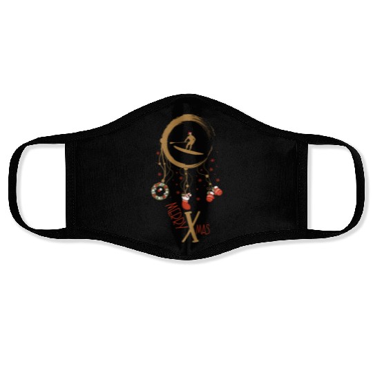 Winter dreamcatcher Christmas StandUpPaddle Face Masks