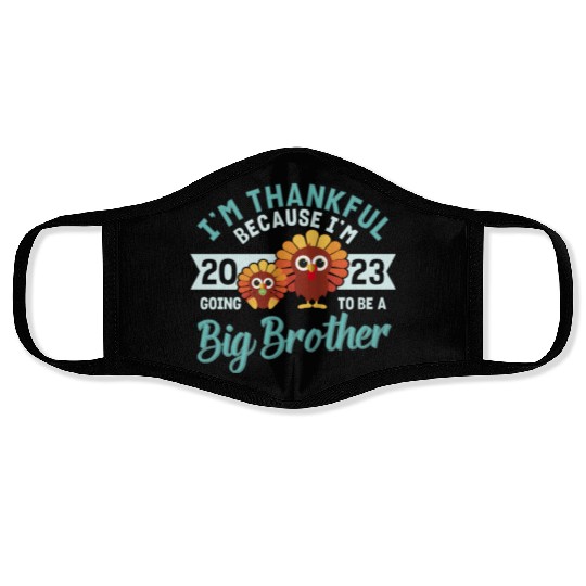 Big Brother 2023 Baby Thanksgiving Turkey Boys Face Masks