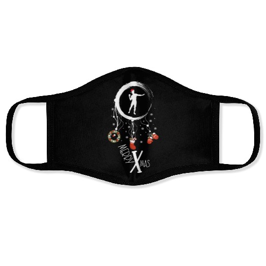 Winter dreamcatcher Christmas Shot put Face Masks