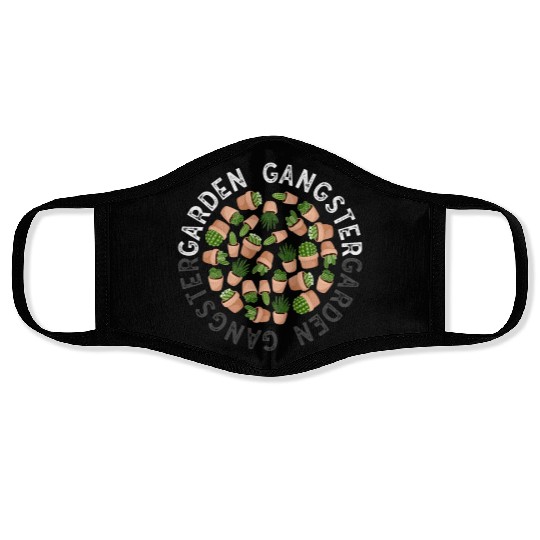Garden Gangster Flower Enthusiast Face Masks