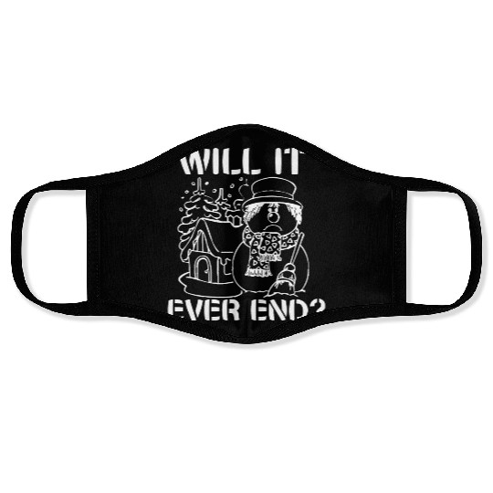 I Hate Winter, I Hate Snow And Cold Face Masks