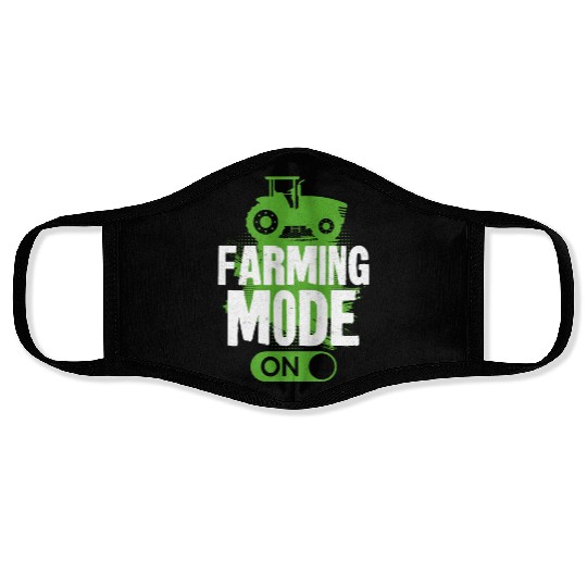 Farming Farmer Vintage Tractor Face Masks