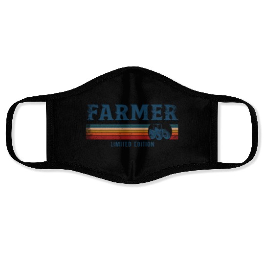 Farming Farmer Retro Vintage Face Masks